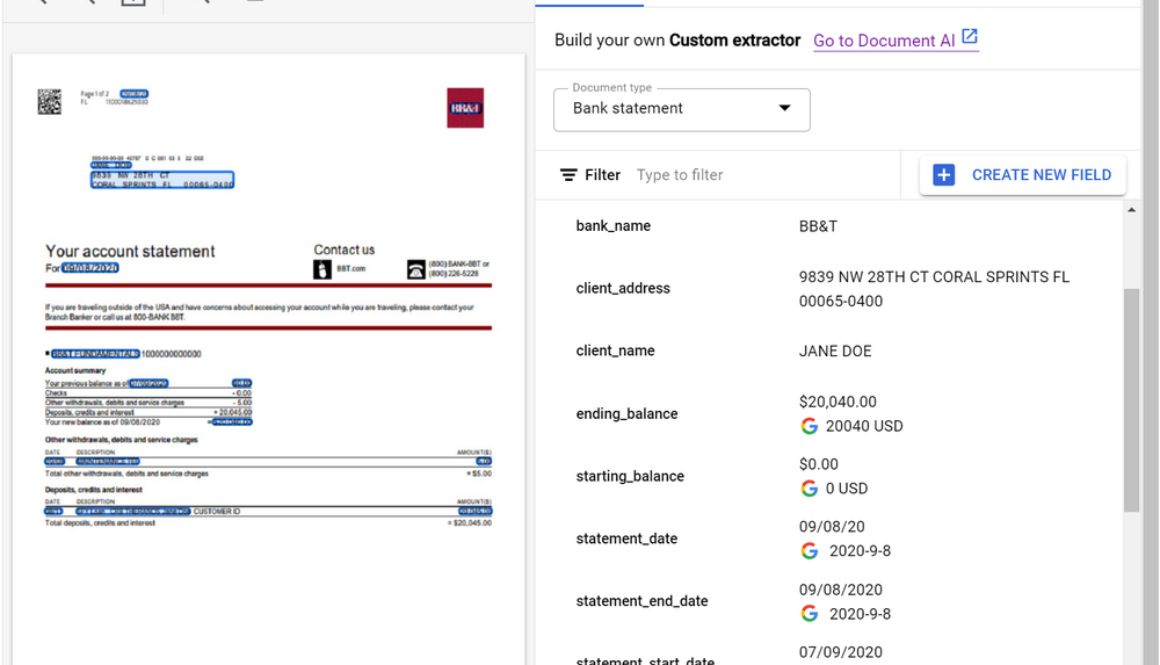 Document AI Custom Extractor, powered by gen AI, is now Generally Available