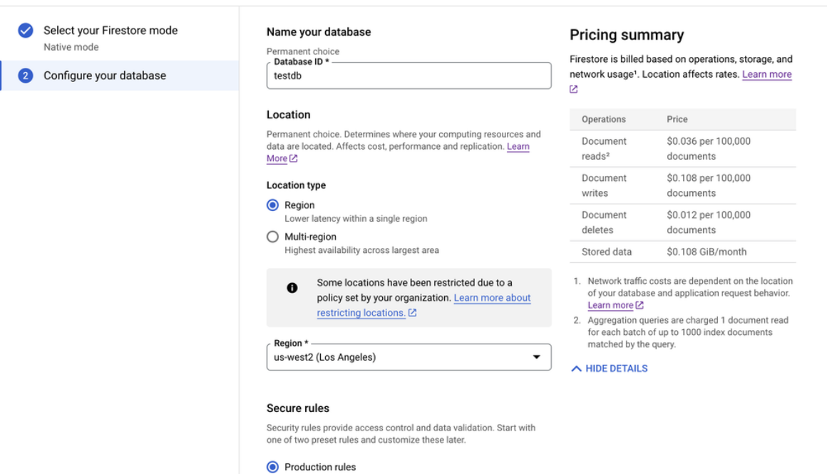 Firestore Multiple Databases is now generally available