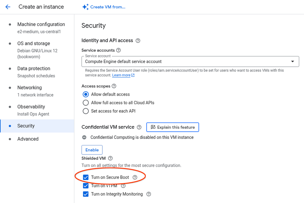 GCP – How to enable Secure Boot for your AI workloads