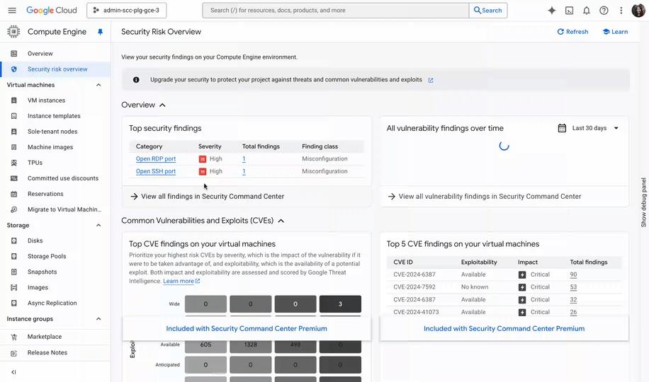 Strengthen GCE and GKE security with new dashboards powered by Security Command Center