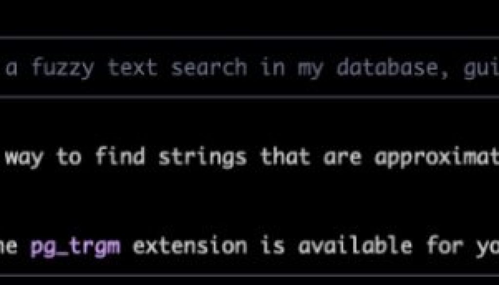 Gemini CLI extension for PostgreSQL in action: Build a fuzzy search feature in minutes