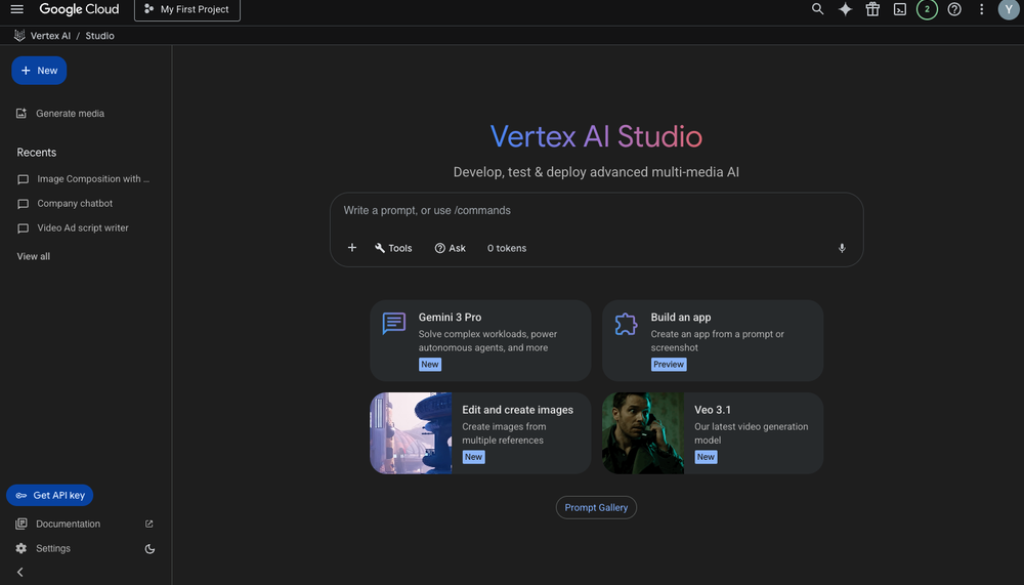 Building with Gemini in the newest Vertex AI Studio