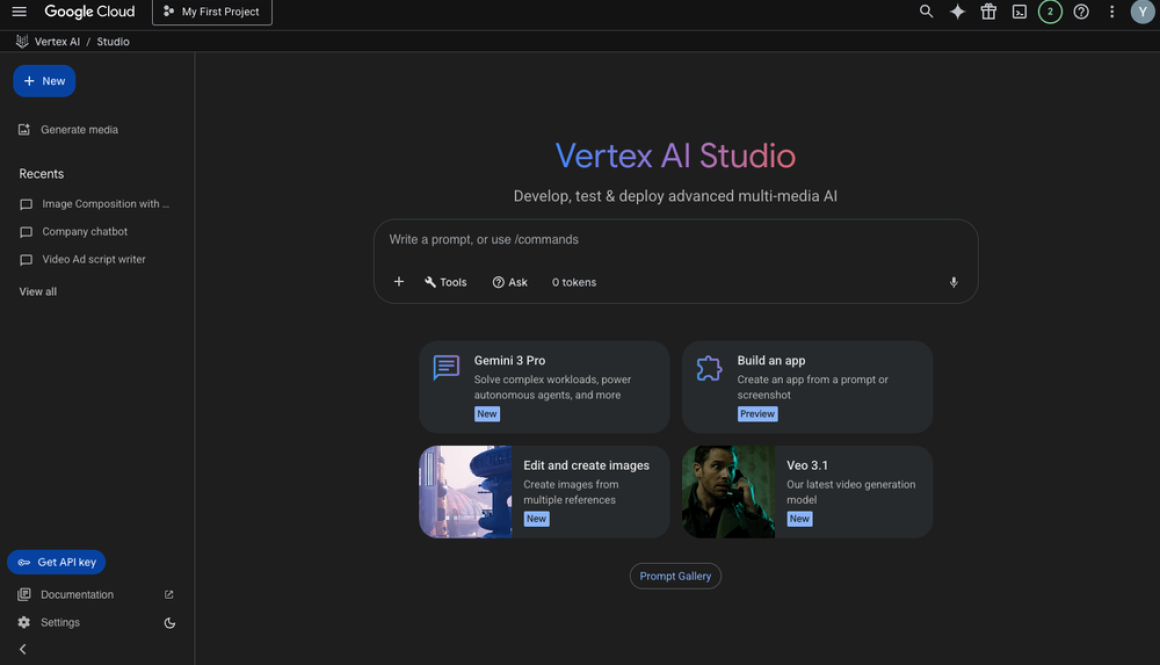 Building with Gemini in the newest Vertex AI Studio