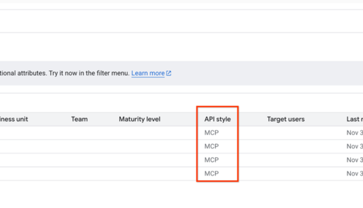 Announcing MCP support in Apigee: Turn existing APIs into secure and governed agentic tools